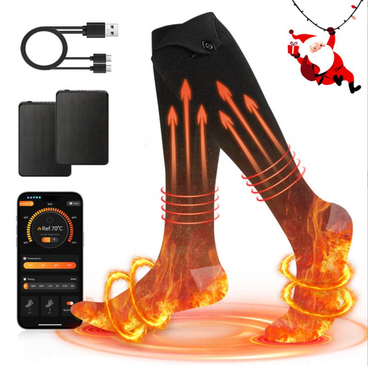 App-Controlled Rechargeable Electric Heated Socks